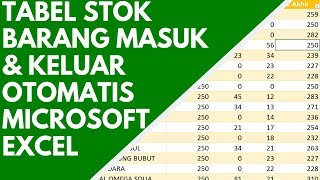 MEMBUAT LAPORAN STOK BARANG MASUK amp KELUAR OTOMATIS DI MICROSOFT EXCEL  TEACH ID [upl. by Brathwaite]