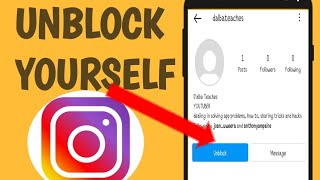 HOW TO UNBLOCK YOURSELF ON INSTAGRAM IF SOMEONE BLOCKS YOU WITHOUT DELETING ACCOUNT 2022 [upl. by Ayouqes70]