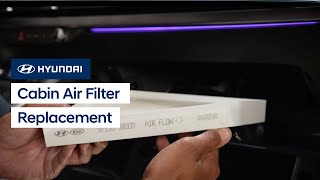 Changing the Cabin Air Filter  Hyundai [upl. by Jerry]