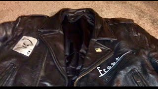 How to apply pins to a leather jacket [upl. by Aseeram]