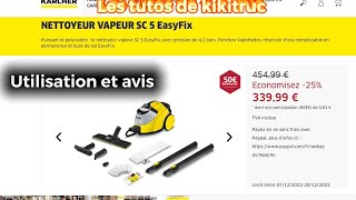 Nettoyeur vapeur karcher SC5 EasyFix « jaune » utilisation et avis [upl. by Damal]