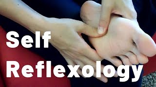 How to Massage Your Own Feet Self Reflexology  Massage Monday 513 [upl. by Hamimej]