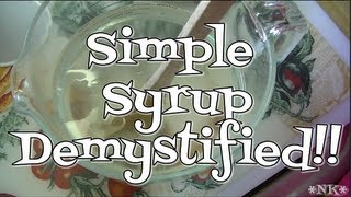 Simple Syrup Recipe  Noreens Kitchen Basics [upl. by Ahtibat]