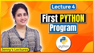 Writing First Python Program  Printing to Console in Python  Python Tutorials for Beginners lec4 [upl. by Schrader210]