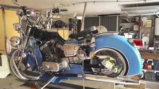 TRANSFORMATION DE MA VIRAGO 125 CC  MOTEUR KIT 250  AOUT 2019 [upl. by Jarus]