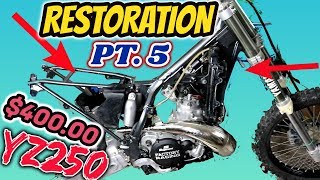 400 YZ250 Restoration Pt 5 Bike Is Almost Done [upl. by Luigi]