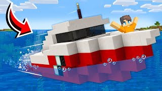 How To Build A Working Boat in Minecraft [upl. by Gillett]