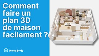 Comment faire un plan 3D de maison et le décorer [upl. by Adriel]