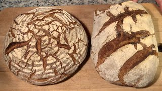 Roggenbrot mit dreistufiger Sauerteigführung [upl. by Hannavahs]