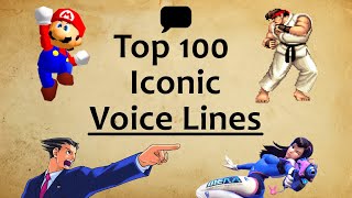 100 Most Iconic Video Game Voice Lines 19912020 [upl. by Nahtam]