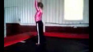 3 year old gymnast  back handsprings [upl. by Orgel236]