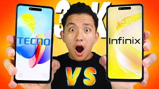 INFINIX SMART 8 VS TECNO SPARK GO 2024  LABANAN NG BEST 3K PHONES [upl. by Stent]