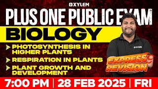 Plus One Public Exam Biology  Photosynthesis In Higher Plants  Respiration In Plants [upl. by Rann207]