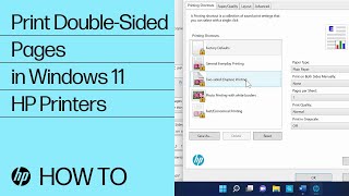 How do I print doublesided pages in Windows 11  HP Printers  HP Support [upl. by Philemol671]