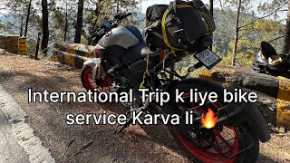 International Trip k liye bike service karva li🔥 youtube trendingvideo dailyvlog viralvideo [upl. by Dleifniw]