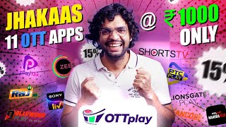 Zee5 SonyLiv Lionsgate Play amp more🔥 19 OTTs in 1 App  OTTPlay Review [upl. by Elbon]