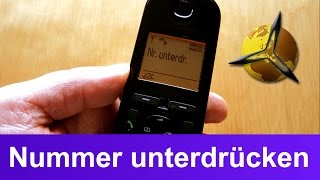 Telefon Anzeige Nummer  Telefonnummer unterdrücken [upl. by Dottie]