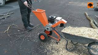 FM6DD Compact Petrol Wood Chipper 6HP [upl. by Maridel]