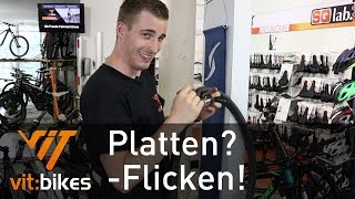 Platten  Wie flicke ich einen Schlauch  vitbikesTV 158 [upl. by Araj]