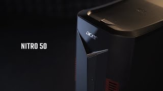 Handson with the Nitro 50 gaming desktop  Acer [upl. by Aicemaj]