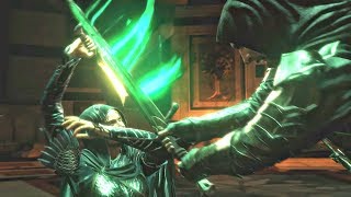 Shadow of War Blade of Galadriel DLC  Eltariel amp Talion Nazgul Meeting amp Fight [upl. by Bang27]