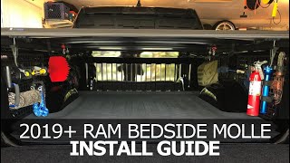 Bedside MOLLE Rack Installation  2019 RAM 15002500 [upl. by Jaenicke216]