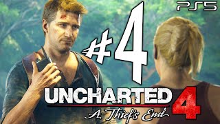 Uncharted 4 PS5  Parte 4 A Casa Caiu  Playthrough 4K [upl. by Wertz]