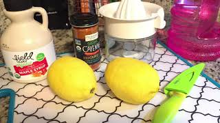 Super Easy Way To Make Master Cleanse Lemonade Detox Diet Recipe Quarantine and Cleanse With Me [upl. by Nochur764]