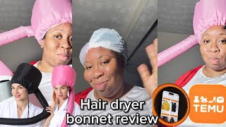 🧡Temu  Review of Hair Dryer Bonnet With Elastic StrapUsed for Deep Conditioning 🙆‍♀️ [upl. by Nahsyar611]