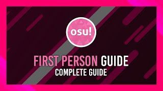 How to play First Person osu  FPoSu McOsu guide [upl. by Fabrianne]