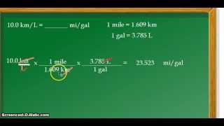 Converting Gallons to Liters 75 [upl. by Nottage356]