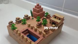 Model Of Indus Valley Civilization  Harappan Civilization CBSE School Project [upl. by Haleeuqa801]