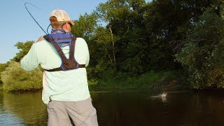 How to Fish Shallow Rivers for Smallmouth Bass  Go Angling E16 [upl. by Nolyd711]