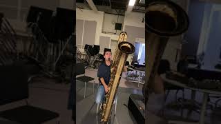 Moanin’ by Charles Mingus played on CONTRABASS SAXOPHONE [upl. by Yvette]