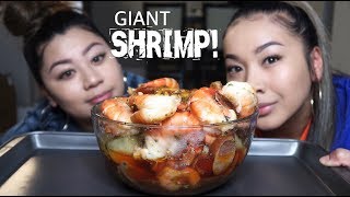 SPICY CAJUN SEAFOOD BOIL MUKBANG  GIANT PRAWNS BLOVESLIFE SMACKALICIOUS BUTTER SAUCE [upl. by Korie]