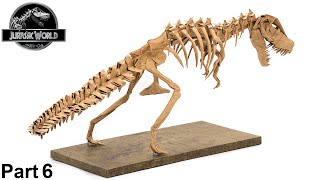 Origami Tyrannosaurus Rex skeleton tutorial Issei Yoshino part 6 折り紙 ティラノサウルス Jurassic World [upl. by Goodyear]