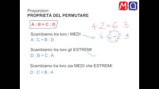 Proporzioni proprietà del permutare [upl. by Assertal]