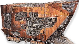 Jawa Sandcrawler INSIDE Tour Breakdown amp History Star Wars Vehicles [upl. by Eelana]