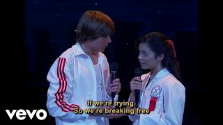 Troy Gabriella  Breaking Free From quotHigh School MusicalquotSingAlong [upl. by Lexis]