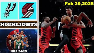 HIGHLIGHTS  San Antonio Spurs vs Portland Trail Blazers  NBA Today [upl. by Reginald]