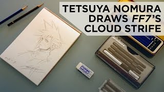 Tetsuya Nomura Draws Cloud Strife from Final Fantasy VII [upl. by Lewse30]