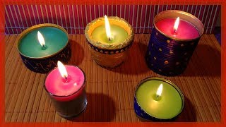 🕯COMO RECICLAR RESTOS DE VELAS 🕯 VELAS CASERAS [upl. by Lleral927]