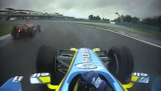 F1 Classic Onboard Alonso Hunts Down Schumacher in Hungary [upl. by Yramanna]