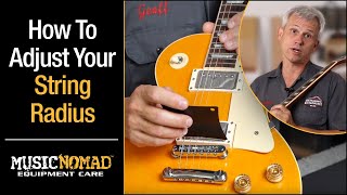 How to Measure your Fretboard amp String Radius with a Radius Gauge amp Adjust your Guitar String Radius [upl. by Rachel]