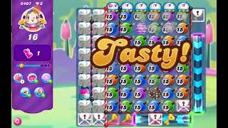 Candy Crush Level 8407 with no boosters [upl. by Adolfo]