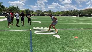 DB Drills  5 Cone  Weave  Break  Drive  How to Play Cornerback [upl. by Sumer724]