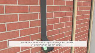 Unilin Insulation – XTTL MF Mechanically Fixed over battens Brick [upl. by Storz]