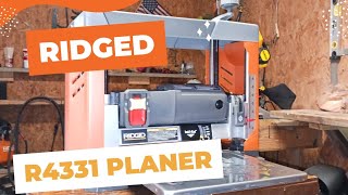 Review Ridged R4331 thickness planer [upl. by Yseult]