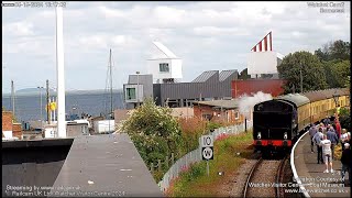 Watchet Camera 2 West Somerset Railway In partnership with Watchet Visitor Centre  Railcam UK [upl. by Anomor657]