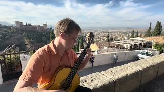 quotRecuerdos de la Alhambraquot at the Alhambra  Jeff Lambert guitar [upl. by Crescentia401]